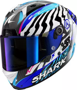 SHARK Aeron Speed Fancy Carbon white/blue