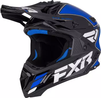 FXR Helium Logo Carbon schwarz/weiss/blau