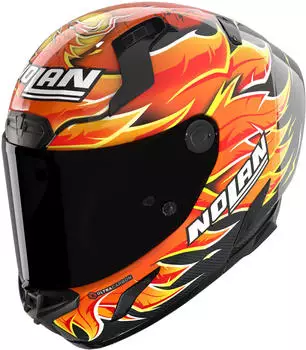 Nolan X-804 RS Ultra Carbon Replica Iannone schwarz/rot