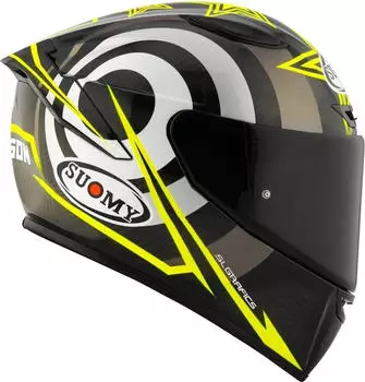 Suomy TX-Pro Neil Hodgson Replica Helmet black-white-yellow size S for Men