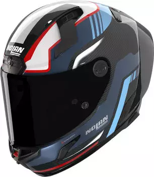 Nolan X-804 RS Ultra Carbon Piega Helmet red-blue size XS for Men