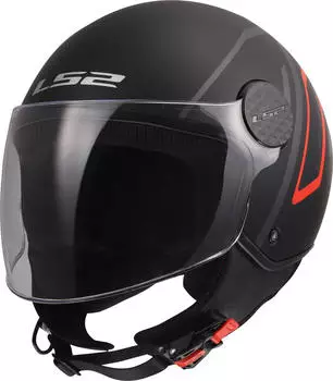 LS2 OF558 Sphere Lux II Minim Jet schwarz/rot