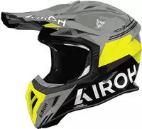 Airoh AV22F31, Airoh Aviator Ace 2 Fury, Motocrosshelm - Grau/Schwarz/Neon-Gelb...
