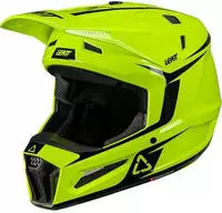 Leatt DL1443-137-M, Leatt 3.5 Junior Motocross Helm mit Brille Schwarz Weiss Rot