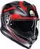 AGV K7 Glimpse schwarz/rot