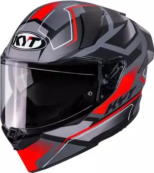 KYT Helmet R2R Parsec grau/rot