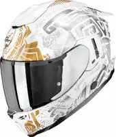 Scorpion 115-548-396-03, Scorpion Exo-1500 Air Apus Helm Grau Weiss Gelb male