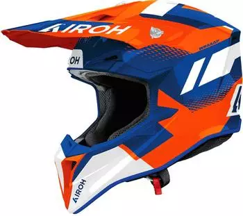 Airoh Wraaap Vision weiss/blau/orange