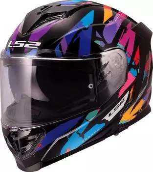 LS2 FF818 Storm III Kaos schwarz/lila
