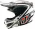 Troy Lee Designs SE5 Polycarbonate MIPS The Line Motocross Helm schwarz-weiss