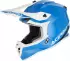 Acerbis Linear Motocross Helm weiss-türkis-blau