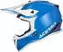 Acerbis Linear Motocross Helm weiss-türkis-blau