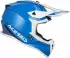 Acerbis Linear Motocross Helm weiss-türkis-blau