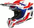 Airoh Twist 3 Dynasty Motocross-Helm weiss-rot-blau