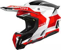 Airoh TW3F55, Airoh Twist 3 Fancy, Motocrosshelm - Rot/Wei&szlig;/Schwarz - L