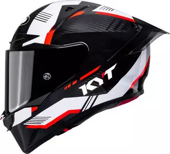 KYT Helmet R1R Carbon Zone Helm carbon-rot