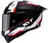 KYT Helmet R1R Carbon Zone Helm carbon-rot