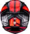 KYT Helmet R1R Carbon Accelerator Helm carbon-rot