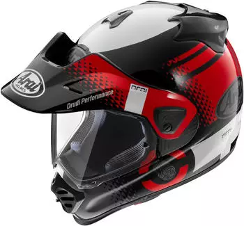 Arai Track-X5 Print Enduro rot