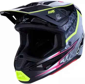 Alpinestars S-M7 Blaster schwarz/grau/gelb