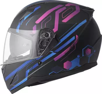 GMS Hexago Graphic schwarz/blau/pink