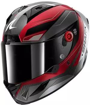 SHARK Aeron Mekarium Helm rot-silber