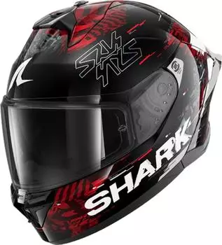 SHARK Skwal Cup Speed-VIB Helm schwarz-rot