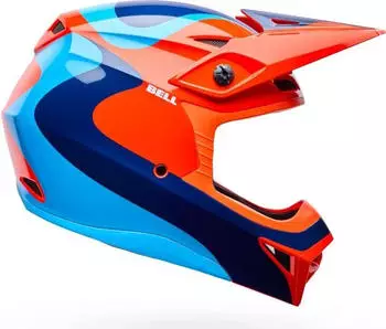 Bell MX10 Mips Wave Orange/Blau