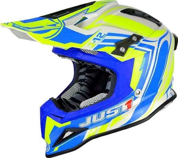 Just1racing Just1 J12 Off Road Carbon FLAME yellow/blue
