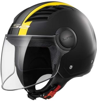 LS2 Helmets LS2 Airflow L Metropolis Black Matt/Yellow