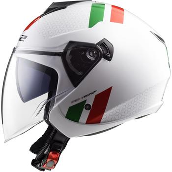 LS2 Helmets LS2 OF573 Twister Combo weiß/grün/rot