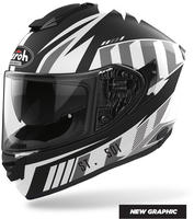 Airoh ST5BL38XXL, Airoh ST 501 Blade Helm Grau Weiss male