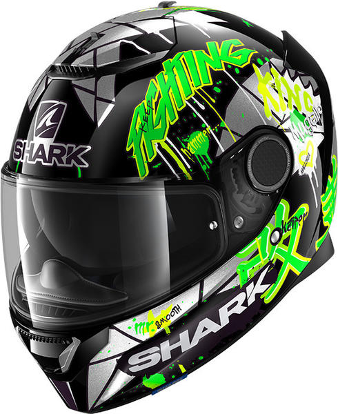 SHARK Spartan Replica Lorenzo Catalunya GP 2018 Black/Green/Glitter