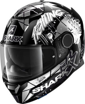 SHARK Spartan Replica Lorenzo Catalunya GP 2018 Black/White/Glitter