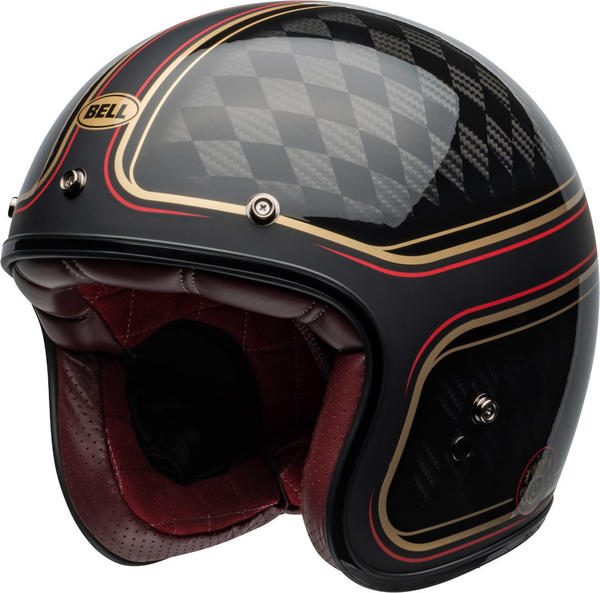 Bell Helmets Custom 500 RSD Checkmate matt/glänzend schwarz/gold