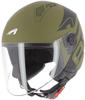 Astone Helmets - MINIJET Graphic LINK - Casque Jet - Casque Jet Urbain - Casque...