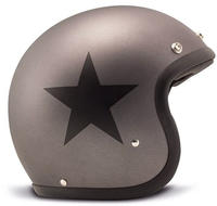 Dmd 1JTS31000SR02, Dmd Retro Open Face Helmet Schwarz S Star Grey