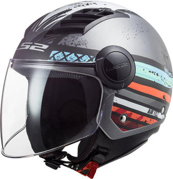 LS2 Helmets OF562 Airflow Ronnie silber