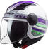 LS2 Helmets LS2 OF562 Airflow Ronnie weiss/lila