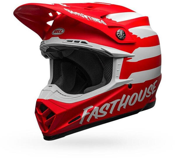 Bell Helmets MOTO-9 MIPS Fasthouse Signia Matte Red/White