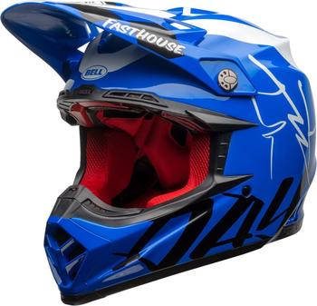 Bell Helmets Bell Moto-9 Flex Fasthouse Gloss Blue/White
