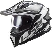 LS2, Motocross Helm EXPLORER ALTER Matt Black White, XS