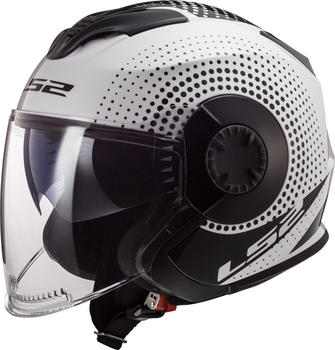 LS2 Helmets LS2 OF570 Spin White/Black