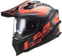 LS2, Motocross Helm Explorer Alter Matt Black Fluo Orange, S