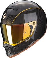 Scorpion 87-261-61-06, Scorpion EXO-HX1 Carbon SE Solid Gold Helm Schwarz Gold male