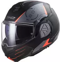 LS2 569063111S, LS2 FF906 Advant Codex Klapphelm Schwarz Grau Silber male