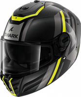 Shark HE8155E-DYA-XL, Shark Spartan RS Shawn Carbon Helm Schwarz Grau Gelb male