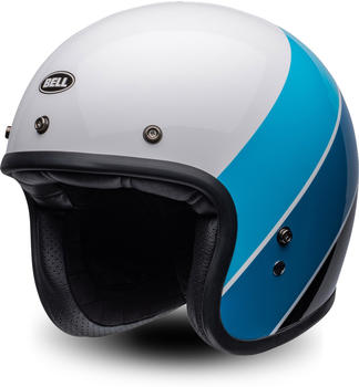 Bell Custom 500 Diff white/light blue/bleu/black