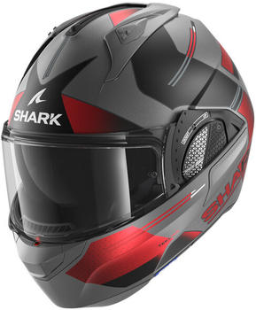 SHARK Evo GT Tekline Matt anthracite/chrome/red