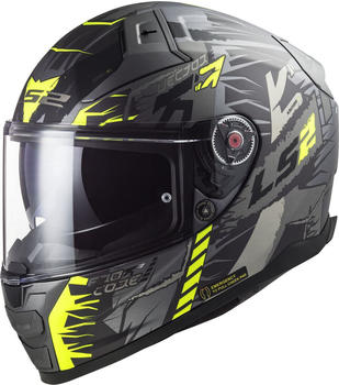 LS2 Helmets LS2 FF811 Vector II Techbot Matt titanium/black/yellow